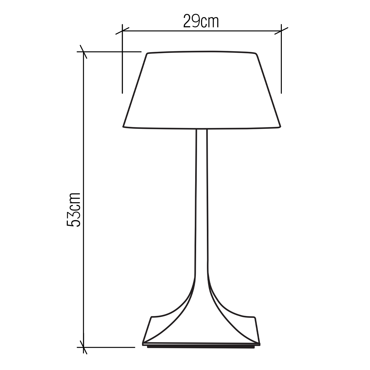 Настольная лампа со скошенным конусовидным абажуром и фигурной ножкой в цвете тик Accord Lighting в Перми
