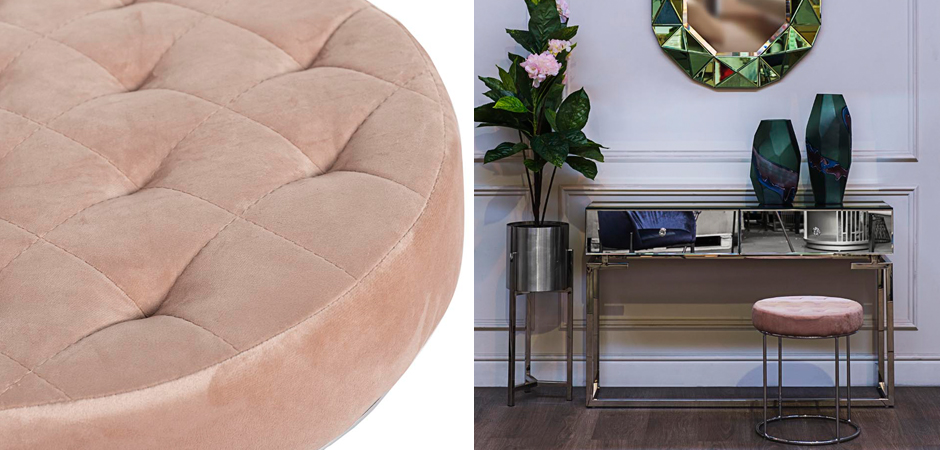 Пуф Rhombus Velours Pink Пуф Rhombus Velours Pink - Loft-Concept в Перми