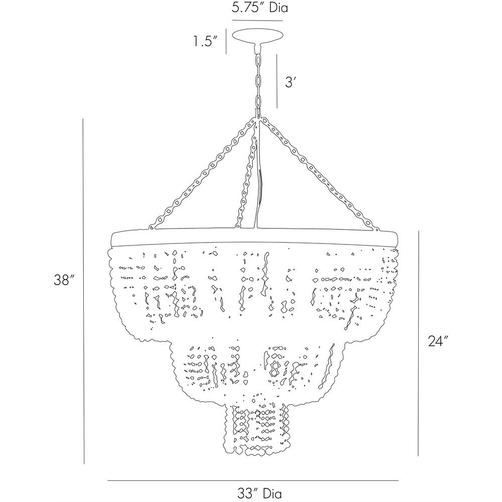 Люстра Arteriors CHAPPELLET CHANDELIER в Перми