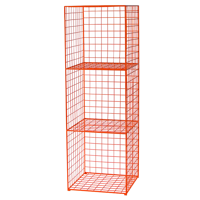 Стеллаж Carney Orange Industrial Metal Rust Rack Оранжевый в Перми | Loft Concept 