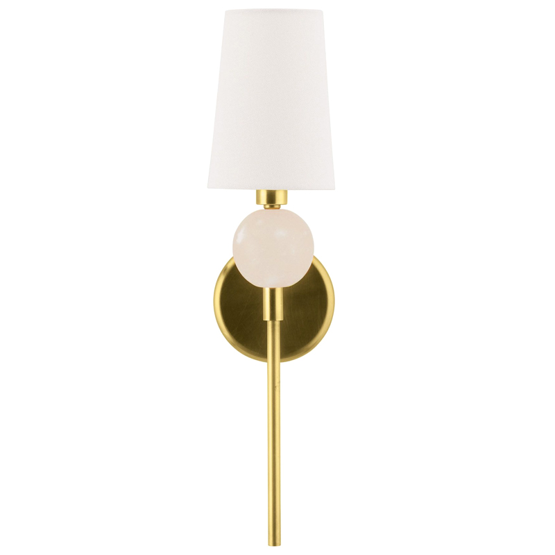 Бра Arteriors MENDEE SCONCE GOLD Золотой Белый в Перми | Loft Concept 