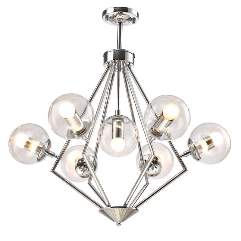 Люстра Liebaud Chandelier 7 lamp Хром в Перми | Loft Concept 