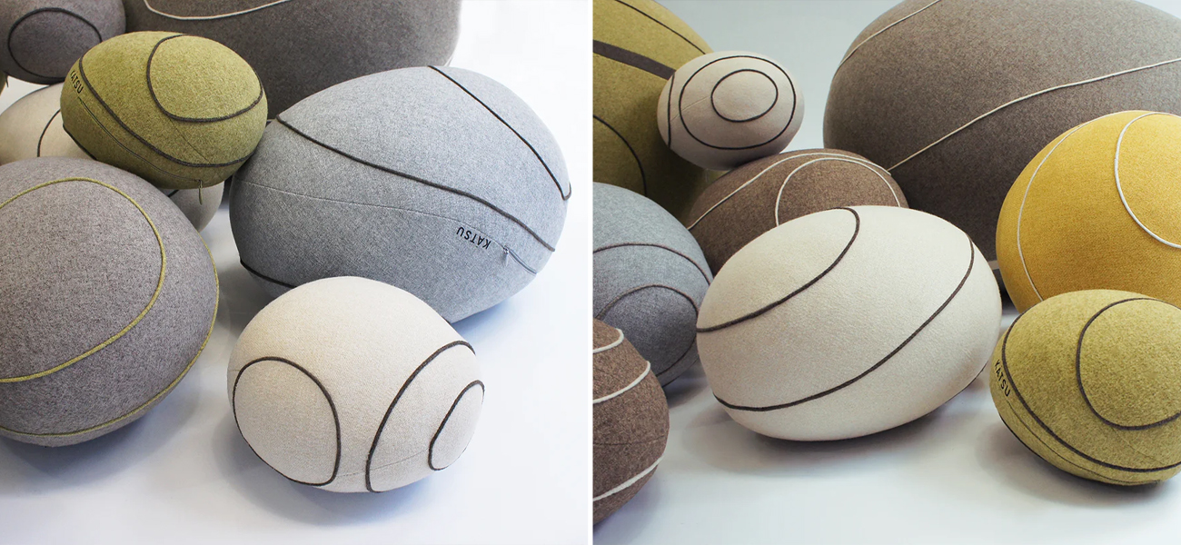 Набор из 9-ти Камней-Пуфов KATSU "KIDSET" для Детей  - фото