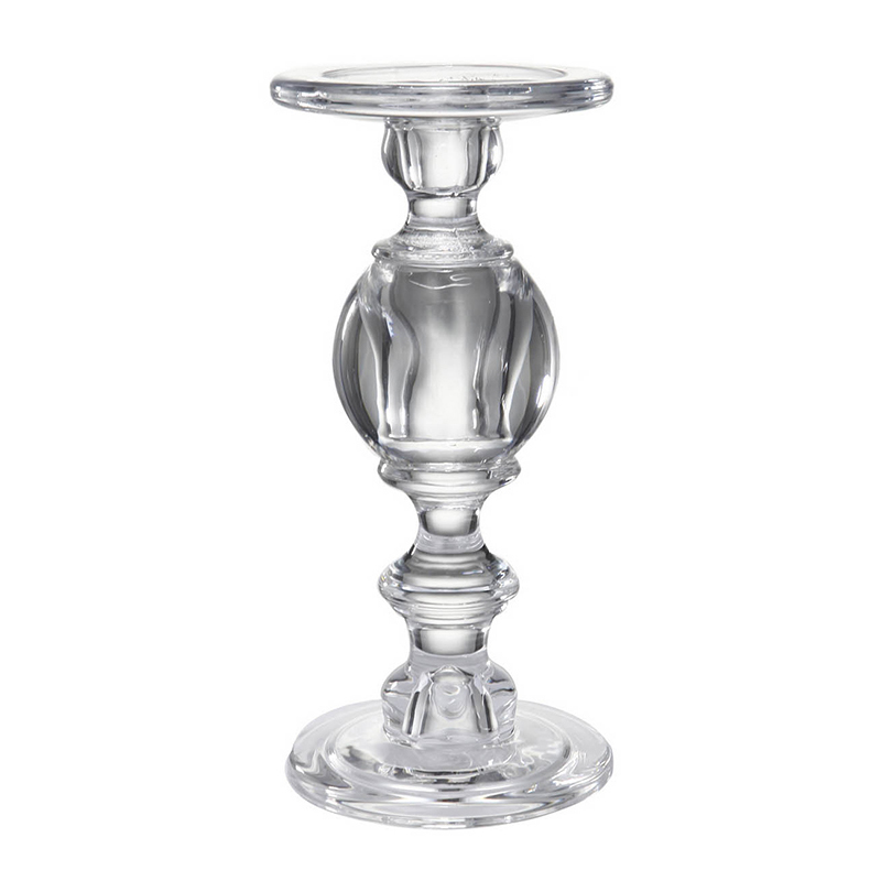 Подсвечник Glass Candlestick II Прозрачное Стекло в Перми | Loft Concept 