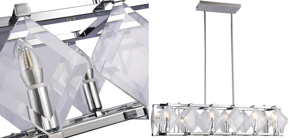 Люстра Glass Rhombus Lighting Люстра Glass Rhombus Lighting - Loft-Concept в Перми