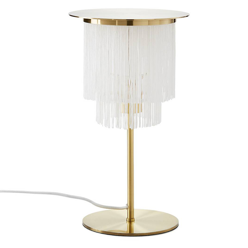 Настольная лампа Houtique Table lamp Белый Латунь в Перми | Loft Concept 