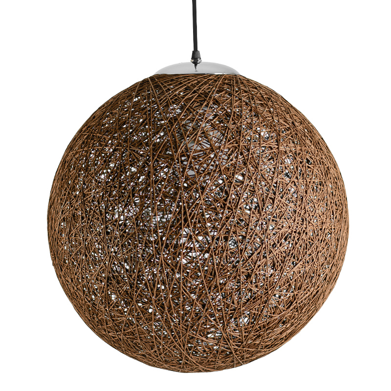 Подвесной светильник Moooi Thread Papier Mache Lamp brown Коричневый в Перми | Loft Concept 