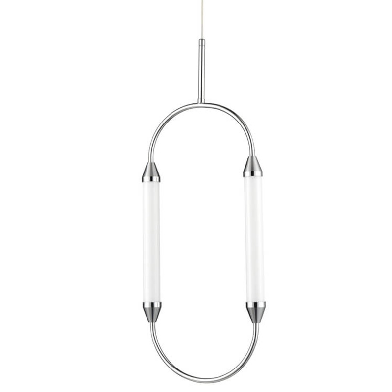 Подвесной светильник Giopato & Coombes CIRQUE Pendant Ellipse Vertical Chrome M Хром в Перми | Loft Concept 