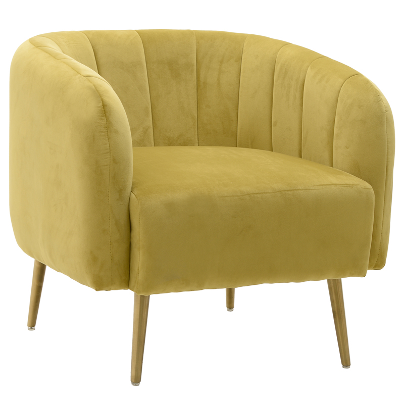 Кресло Donsia Armchair yellow Желтый Золотой в Перми | Loft Concept 