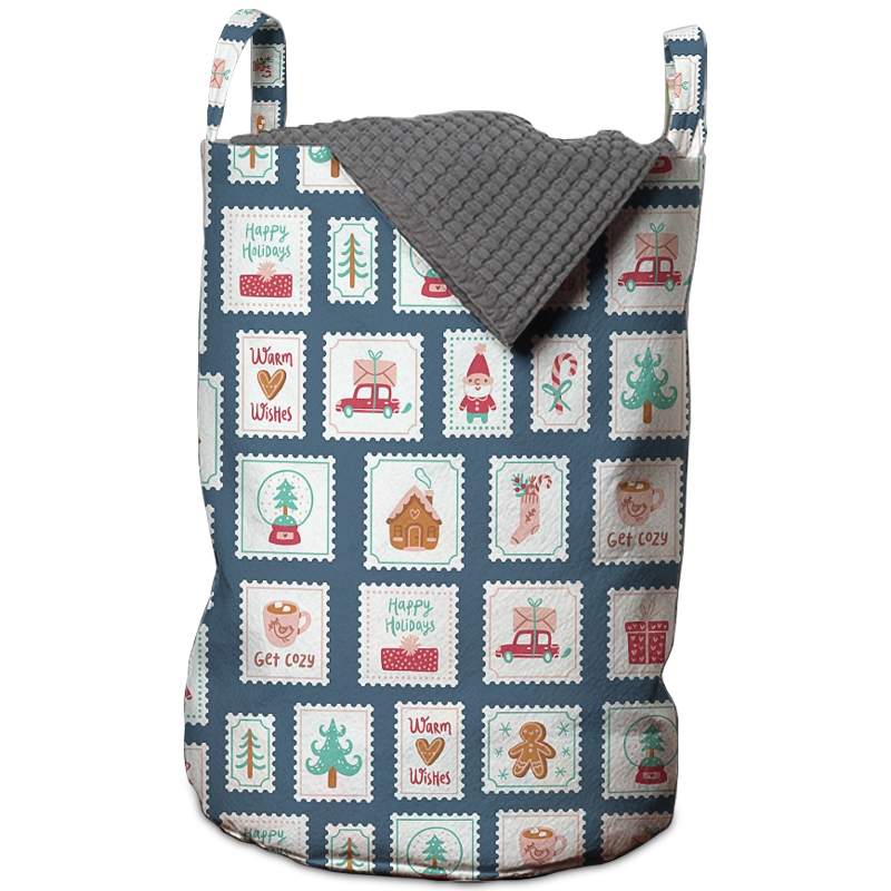 Корзина New Year Postage Stamps Basket Мульти Корзина New Year Postage Stamps Basket Мульти в Перми | Loft Concept