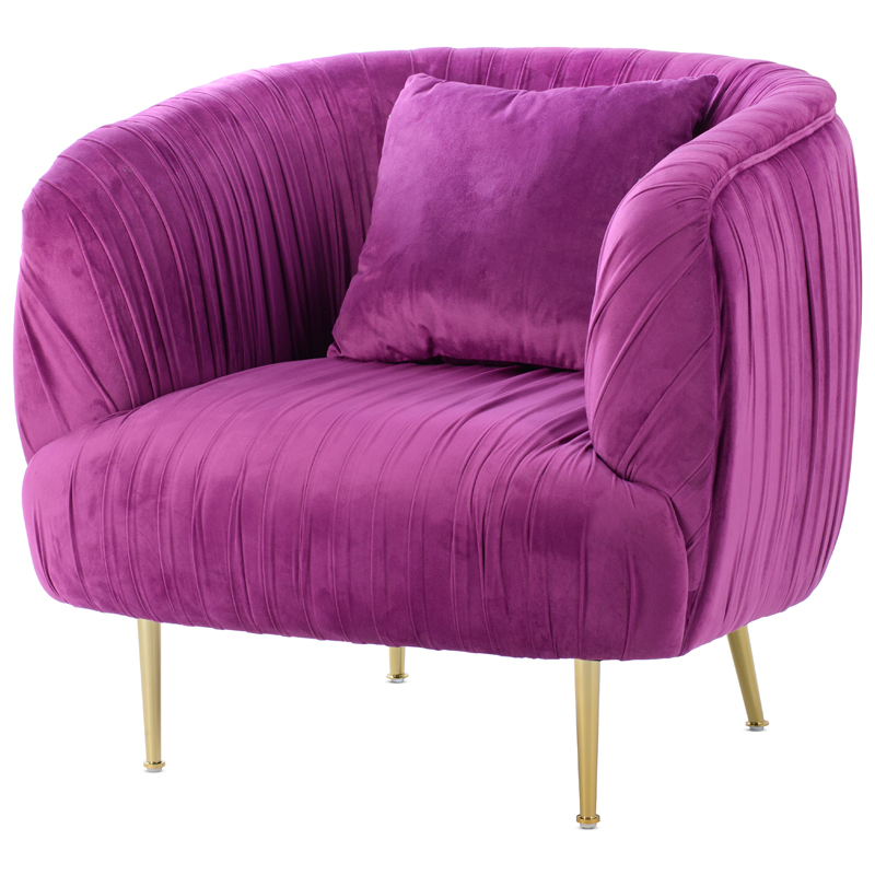 Кресло SOUFFLE CHAIR purple Фуксия Золотой в Перми | Loft Concept 