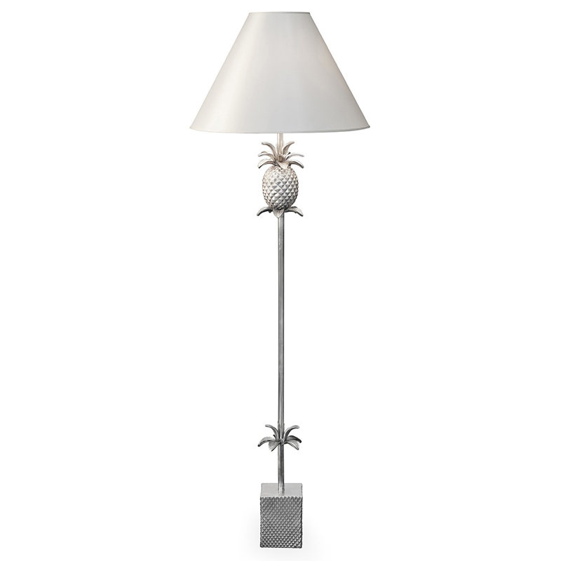 Торшер FLOOR LAMP PINEAPPLE CONE white Алюминий Белый в Перми | Loft Concept 