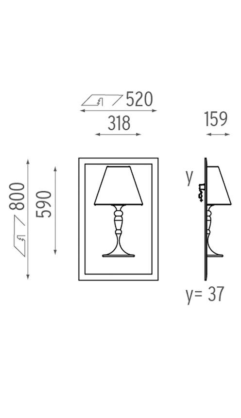 Настенный Светильник Flos Abajourd Hui Small Lampada da parete в Перми