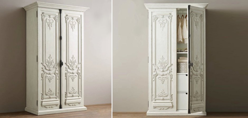 Шкаф French Distressed White Шкаф French Distressed White - Loft-Concept в Перми