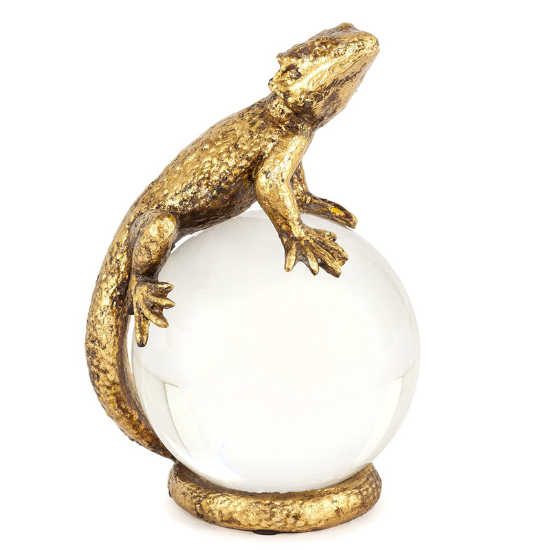 Статуэтка PAPERWEIGHT LIZARD Белый Бронза в Перми | Loft Concept 