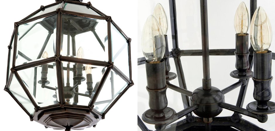 Люстра Lantern Owen Bronze M - Loft-Concept в Перми
