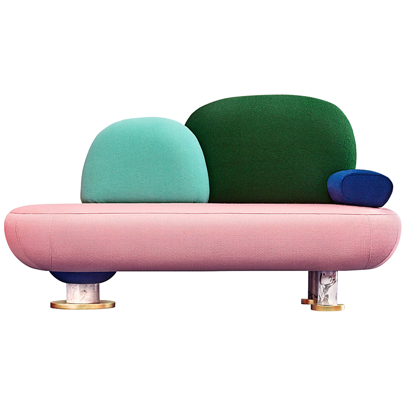 Дизайнерский диван  Toadstool Collection, Sofa Masquespacio Мульти Золотой Белый Мрамор Bianco в Перми | Loft Concept 