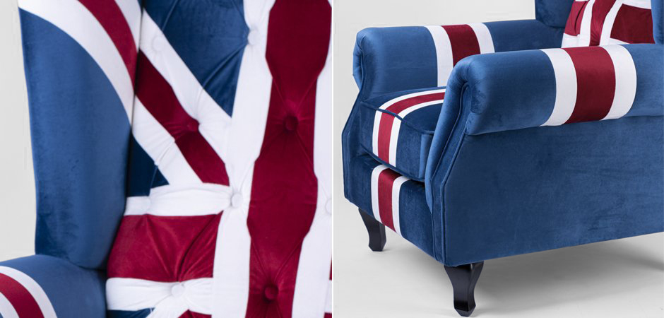 Кресло Armchair Union Jack velvet Кресло Armchair Union Jack velvet - Loft-Concept в Перми