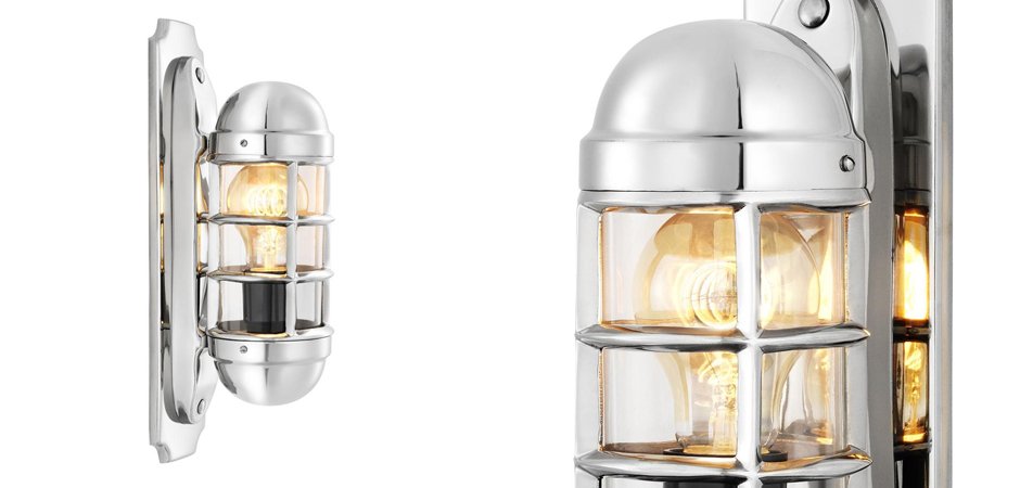 Бра Eichholtz Wall Lamp Le Caprice Nickel - Loft-Concept в Перми