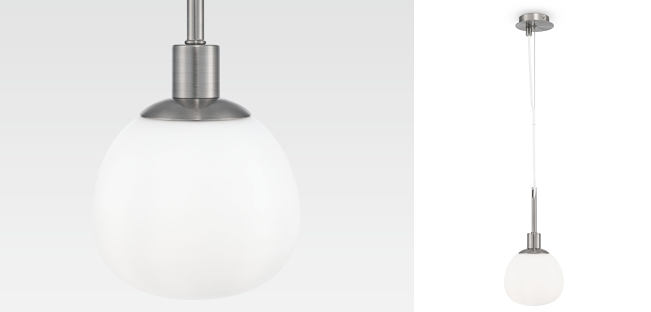 Подвесной светильник Tiepolo Ball Pendant Nickel Подвесной светильник Tiepolo Ball Pendant Nickel - Loft-Concept в Перми