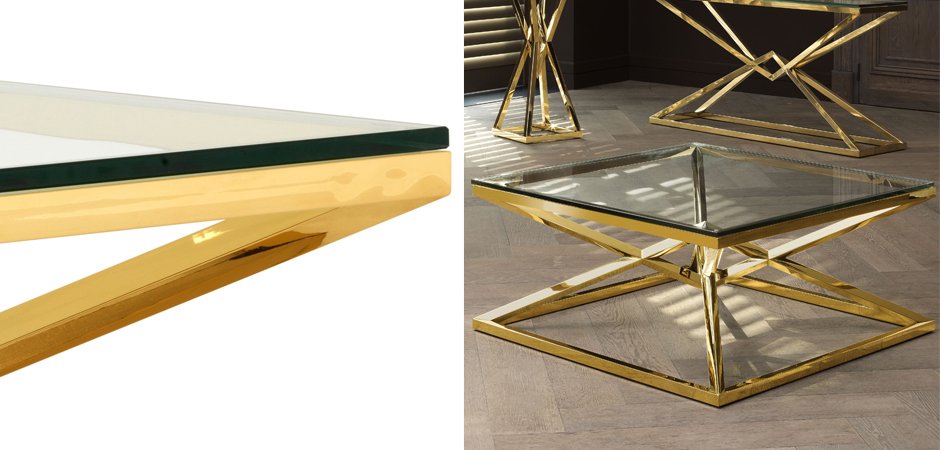Журнальный стол Eichholtz Coffee Table Connor Gold Журнальный стол Eichholtz Coffee Table Connor Gold - Loft-Concept в Перми