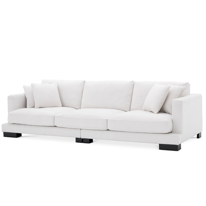 Диван Eichholtz Sofa Tuscany white Белый Черный в Перми | Loft Concept 