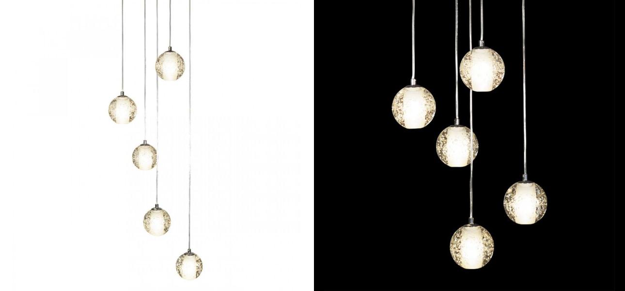 Каскадная Светодиодная Люстра Bocci 5 шаров Led Crystal Glass - фото