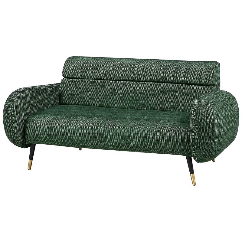 Диван Hebert Sofa Green M Зеленый Зеленый Черный Латунь в Перми | Loft Concept 