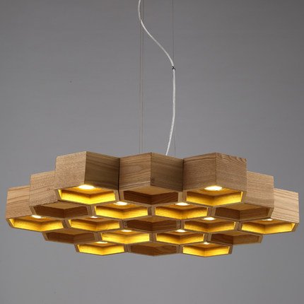 Люстра Honeycomb 12 Loft Wooden Ecolight  в Перми | Loft Concept 