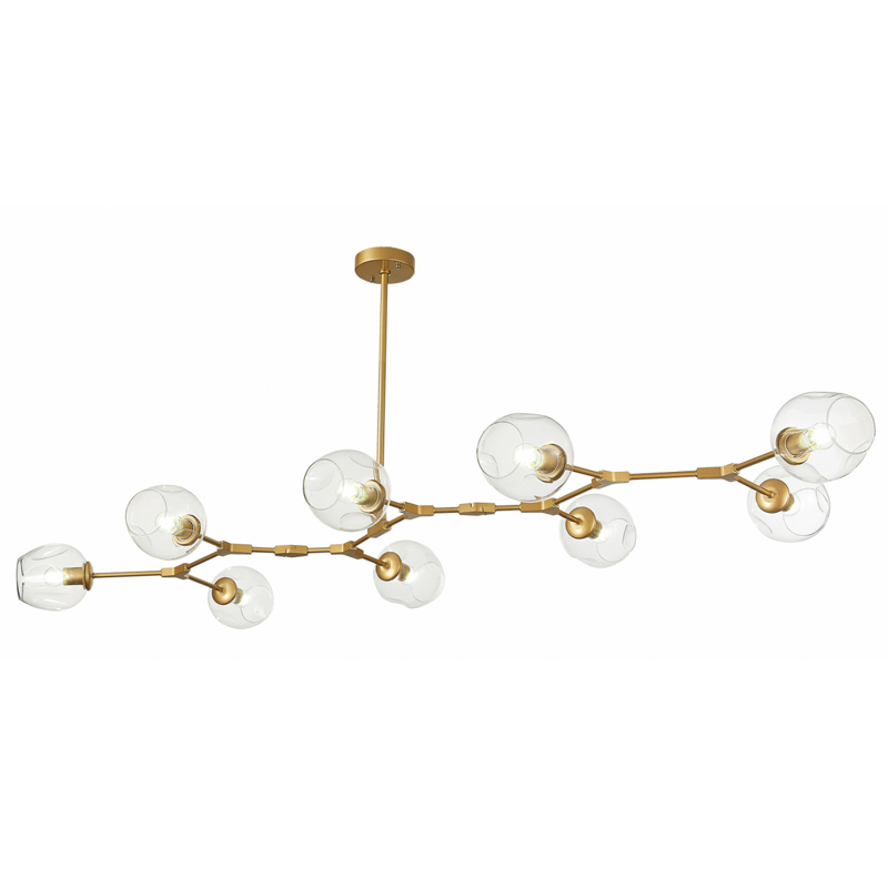 Люстра Branching Bubble Chandelier 9 gold Золотой в Перми | Loft Concept 