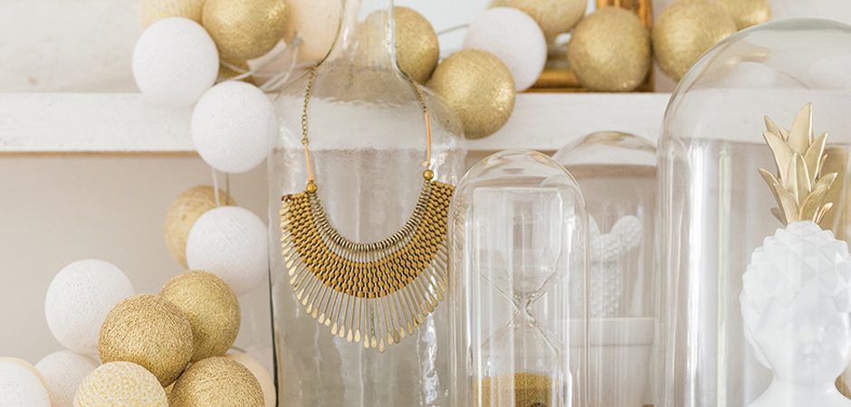 Гирлянда хлопковые фонарики Сotton Ball Shell-Gold - Loft-Concept в Перми