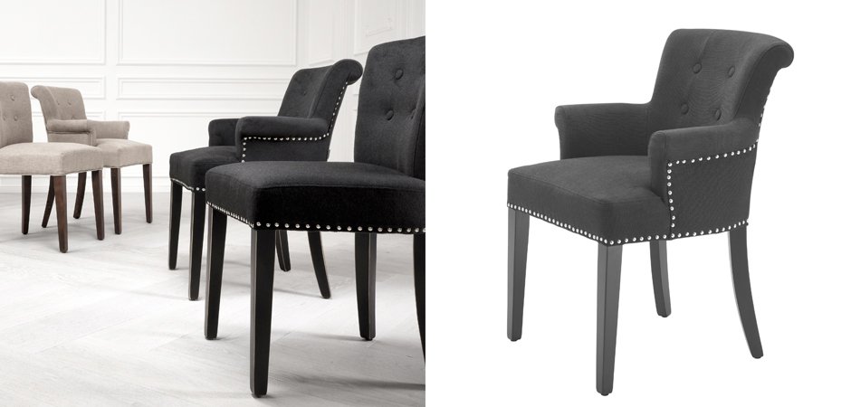 Стул Eichholtz Dining Chair Key Largo With Arm Стул Eichholtz Dining Chair Key Largo With Arm - Loft-Concept в Перми