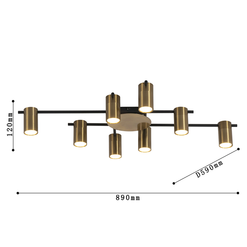 Потолочный светильник Tribes Chandelier Gold в Перми