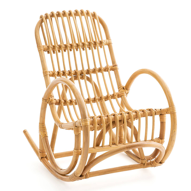 Детское кресло-качалка Wicker Baby Rocking Chair Бежевый в Перми | Loft Concept 