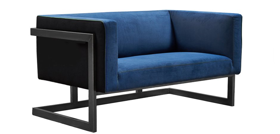 Диван Cube Blue Loveseat Sofa Диван Cube Blue Loveseat Sofa - Loft-Concept в Перми