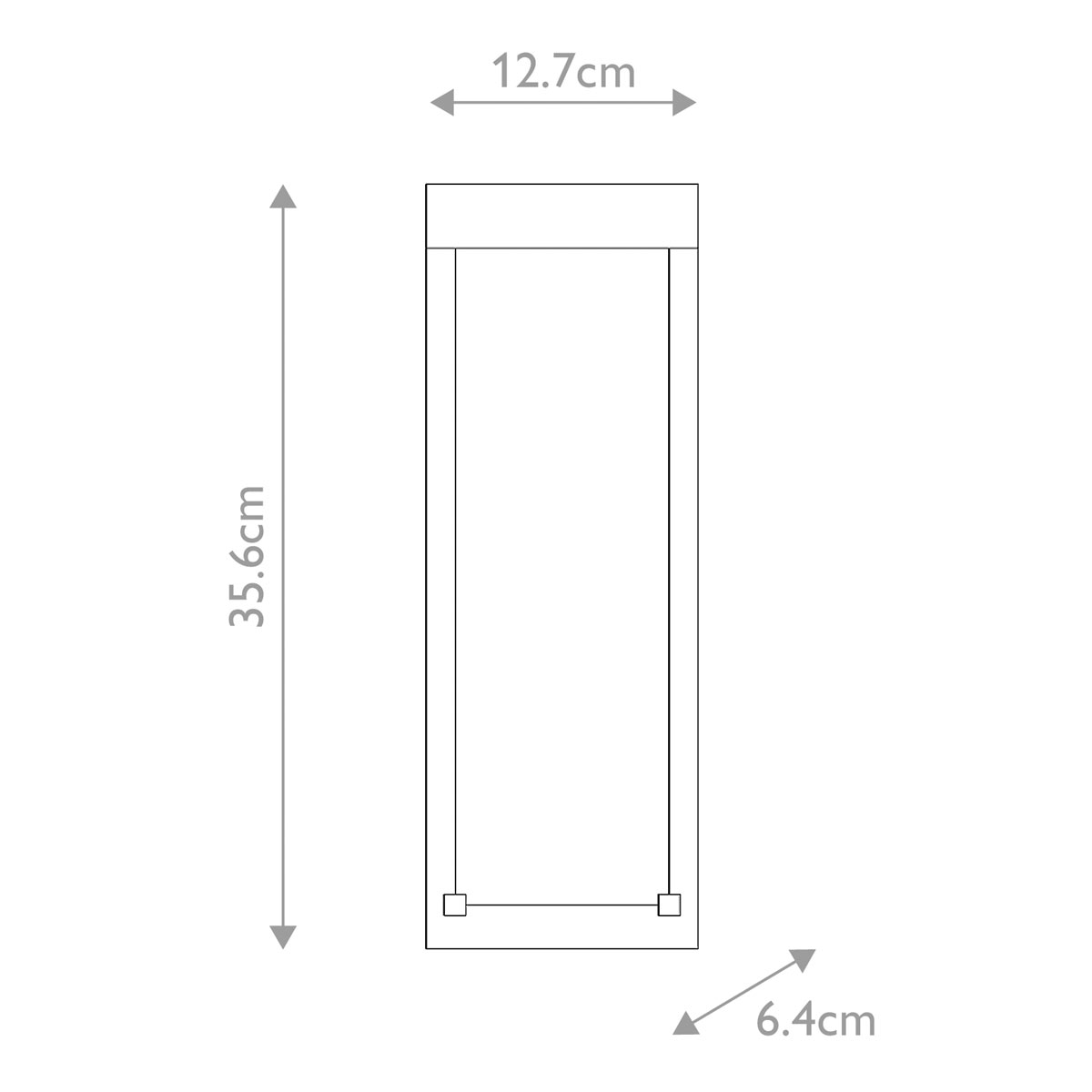 Настенный фонарь уличный прямоугольный черного цвета со стеклом с пузырьками Eurofase в Перми