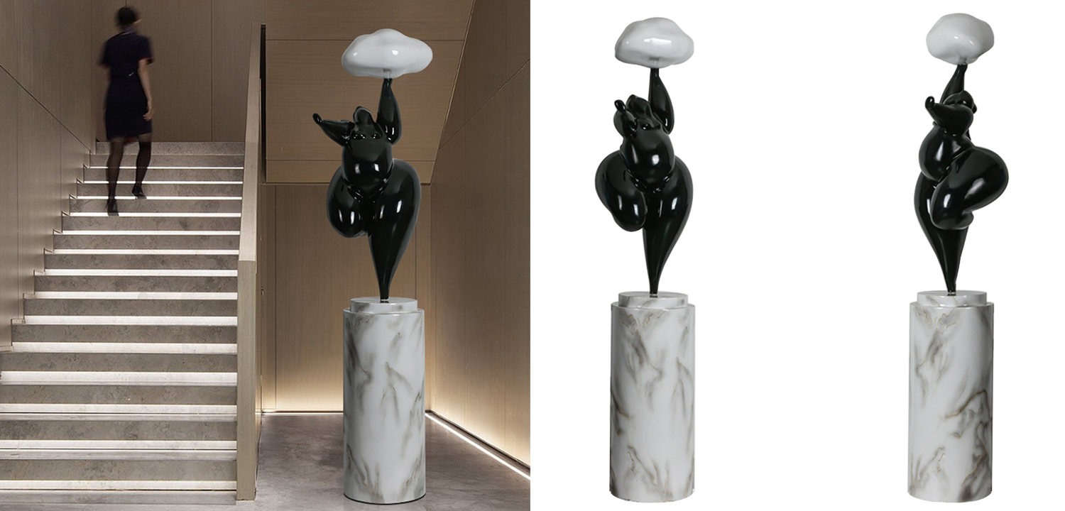 Торшер In The Clouds Black Floor Lamp - фото