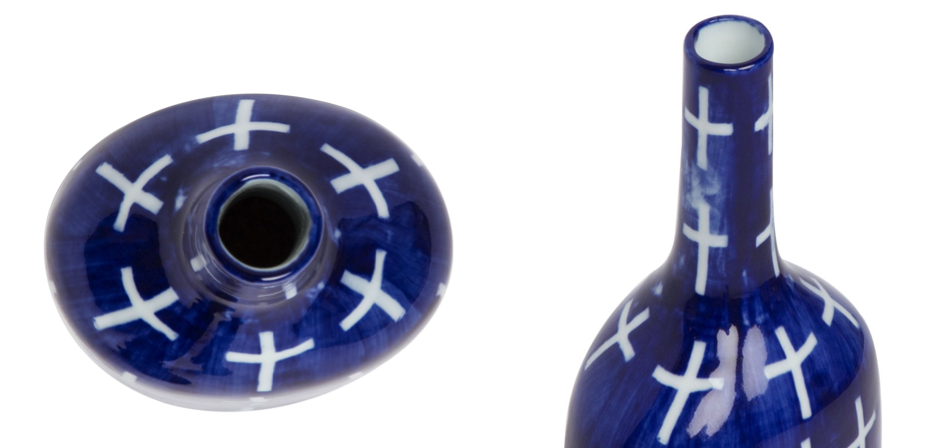 Ваза blue & white ornament Blue Bottle Ваза blue & white ornament Blue Bottle - Loft-Concept в Перми