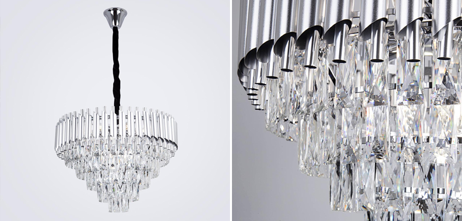 Круглая многоярусная люстра Empire Crystal Silver Круглая многоярусная люстра Empire Crystal Silver - Loft-Concept в Перми