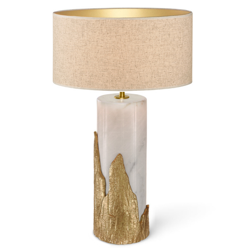 Настольная лампа Amber TABLE LAMP Ginger and Jagger Золотой Белый в Перми | Loft Concept 