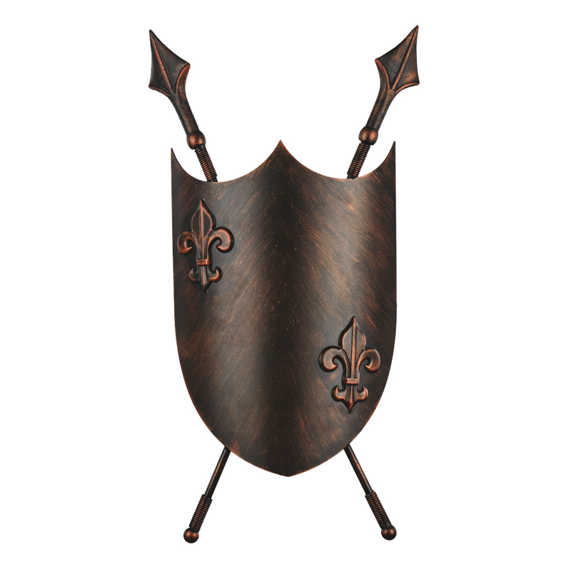 Бра Shield Heraldic Lily Sconce Коричневый винтаж в Перми | Loft Concept 