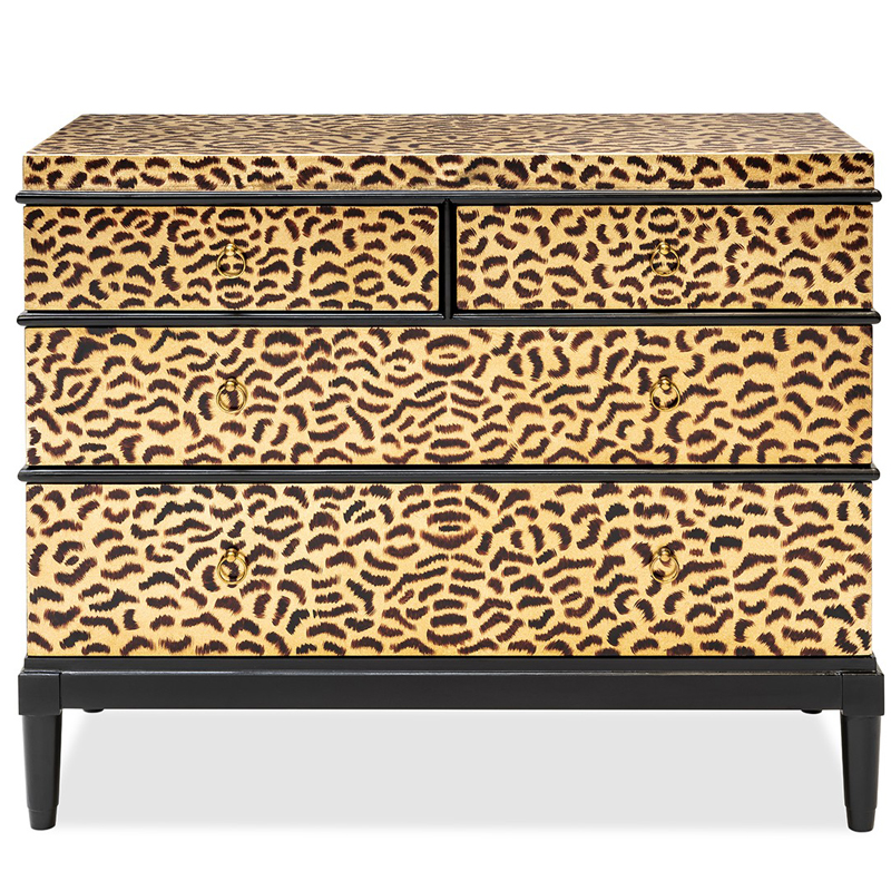 Комод DRESSER KRIZIA leopard Карамель Черный в Перми | Loft Concept 