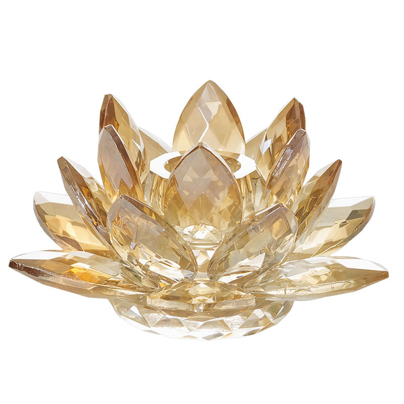 Подсвечник Crystal Lotus gold  в Перми | Loft Concept 