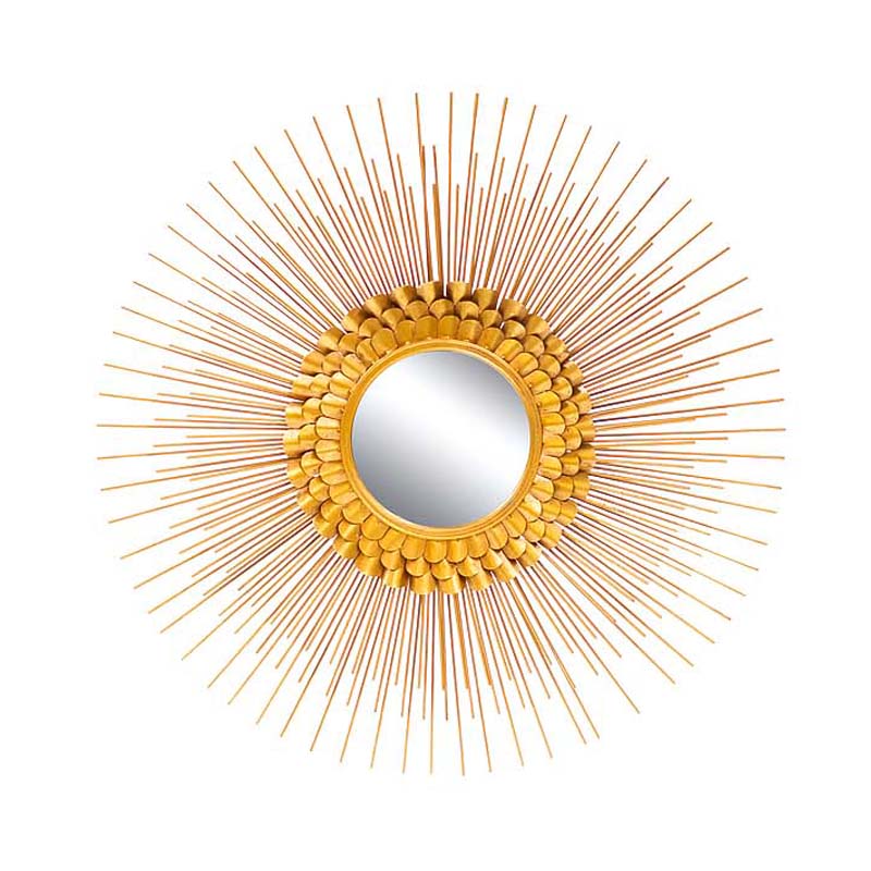 Зеркало-солнце Golden Petals Mirror Sun Золотой в Перми | Loft Concept 