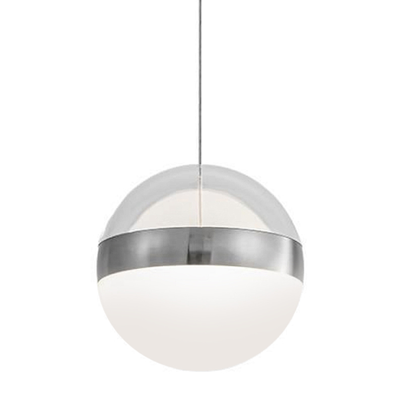 Подвесной светильник светодиодный с шарообразным плафоном 15 см Peggy Futura lamp Черный Прозрачный Молочный Никель Бронза в Перми | Loft Concept 