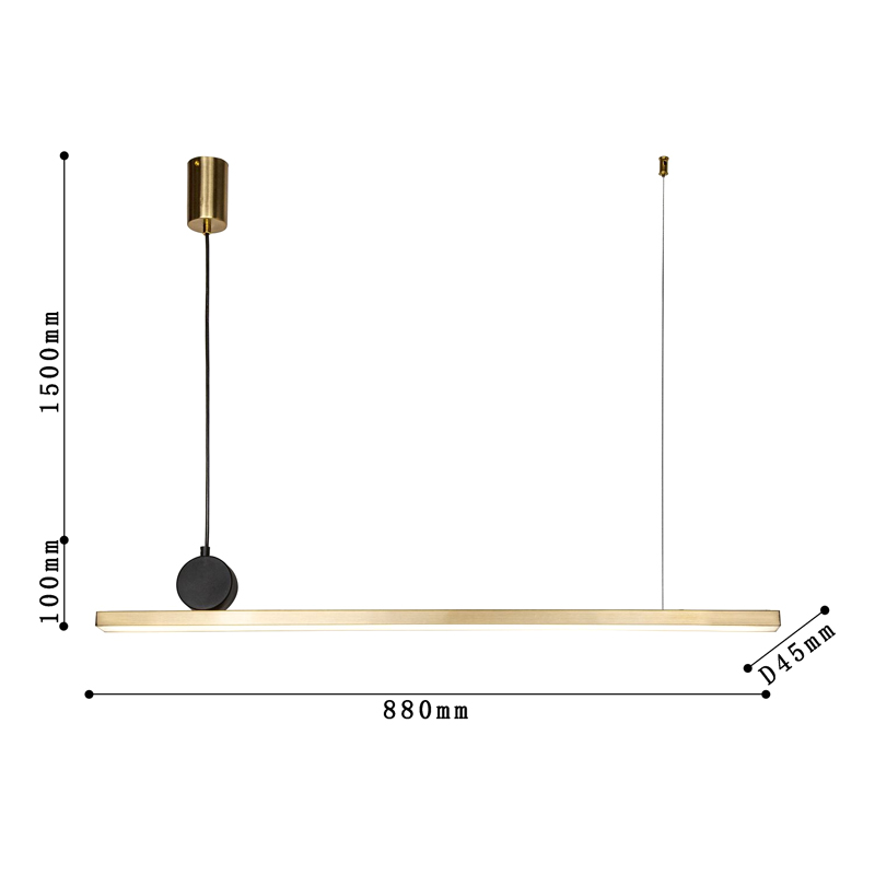 Светодиодная люстра DRAWING LINES Gold в Перми