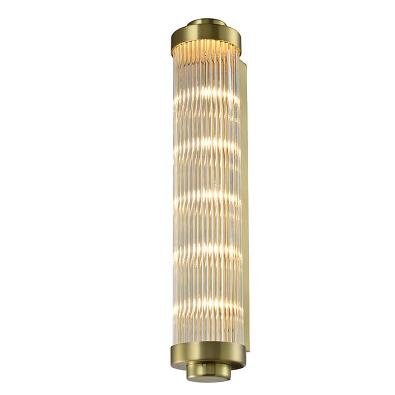 Бра Buck Glass TUBE Wall Lamp Brass Латунь Прозрачный (Transparent) в Перми | Loft Concept 