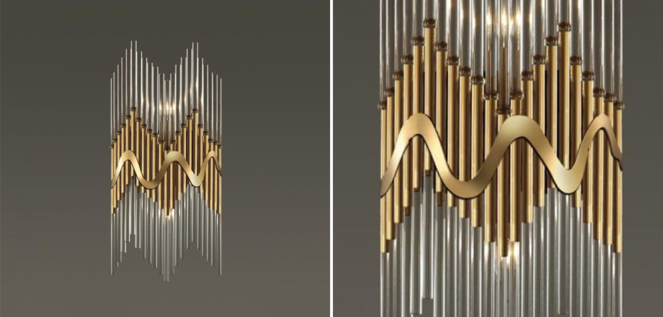 Бра Bronze Pipes стеклянное Бра Bronze Pipes стеклянное - Loft-Concept в Перми