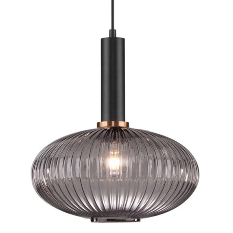 Светильник Ferm Living chinese lantern Gray II Серый (Gray) Черный в Перми | Loft Concept 