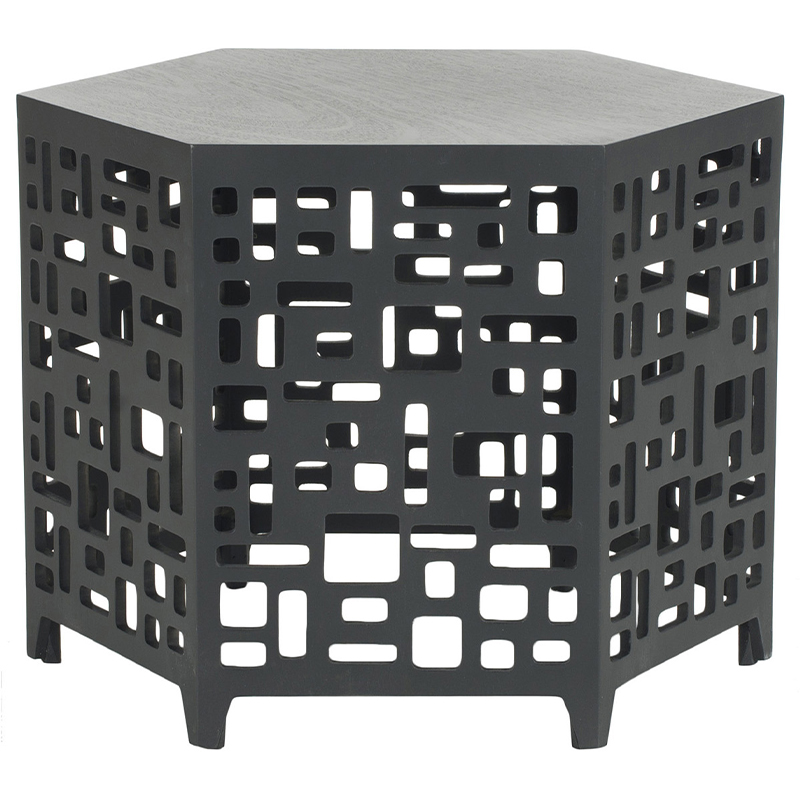 Приставной стол Theon Side Table Black Черный в Перми | Loft Concept 